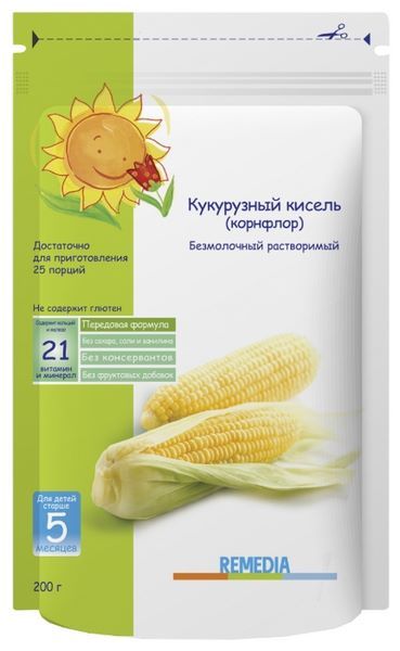 Remedia Безмолочная Кукурузный кисель (с 5 месяцев) 200 г