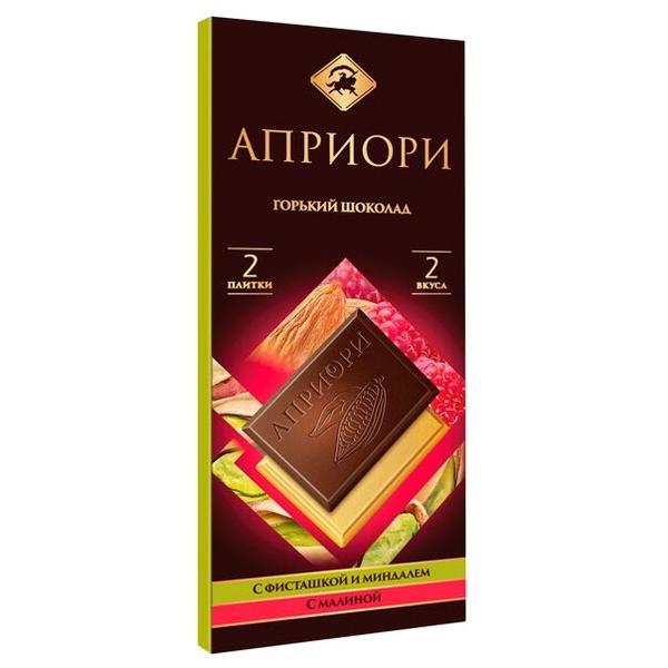 Шоколад Априори ассорти горький малина/фисташка