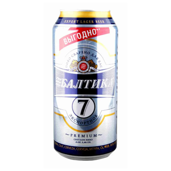 Пиво светлое Балтика №7 Экспортное 0.9 л