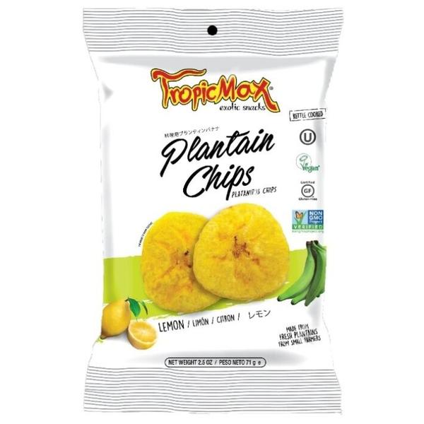 Чипсы Tropic Max банановые (плантайновые) с лимоном