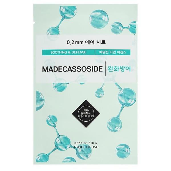 Etude House тканевая маска 0.2 Therapy Air Mask Madecassoside с экстрактом центеллы азиатской