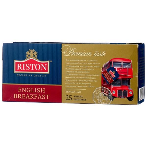 Чай черный Riston English breakfast в пакетиках