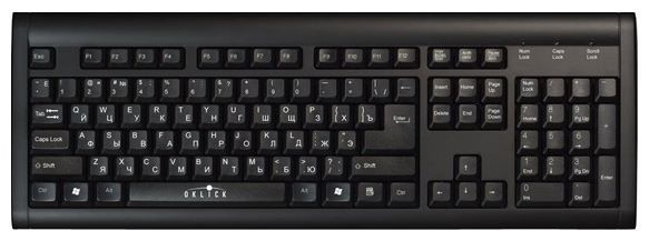 Oklick 120 M Standard Keyboard Black USB