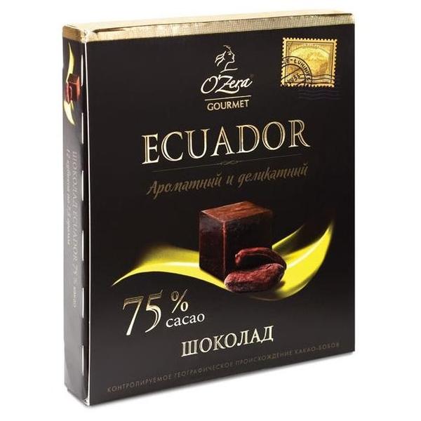 Шоколад O'Zera Ecuador горький порционный 75% какао