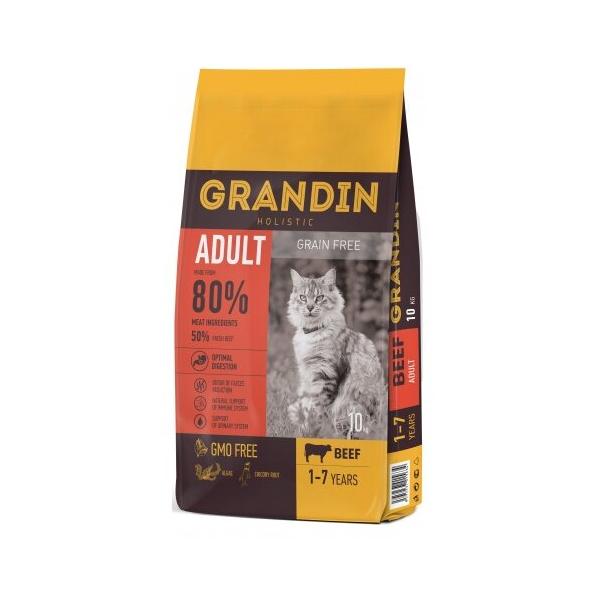 Корм для кошек Grandin беззерновой, с говядиной