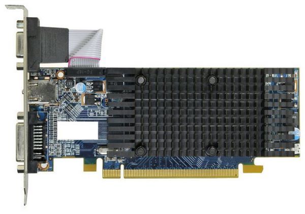 HIS Radeon HD 5450 650Mhz PCI-E 2.1 512Mb 1300Mhz 64 bit DVI HDMI HDCP