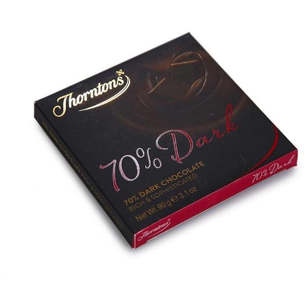 Шоколад Thorntons Dark горький 70% какао