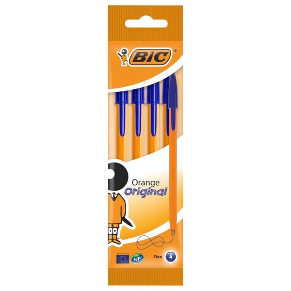 BIC Набор шариковых ручек Orange Original 4 шт., 0.3 мм (8308521)