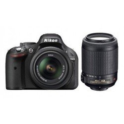 Nikon D5200 Kit (black 24.1Mpix AF-S 18-55VR / 55-200VR 3 1080p SDHC turLCD, Набор с объективами EN-EL14)