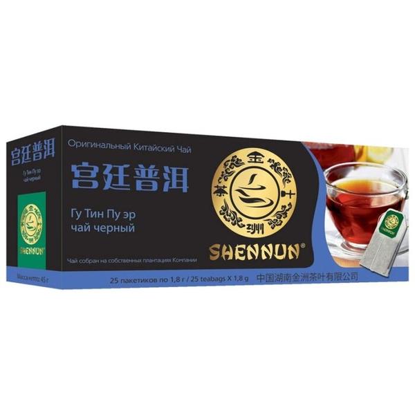 Чай пуэр Shennun Гу Тин в пакетиках
