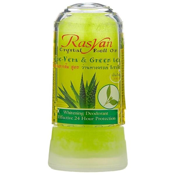RASYAN дезодорант, кристалл (минерал), Aloe-Vera & Green tea