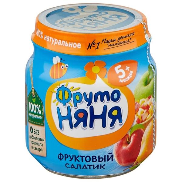 Пюре ФрутоНяня Фруктовый салатик (с 5 месяцев) 100 г, 1 шт
