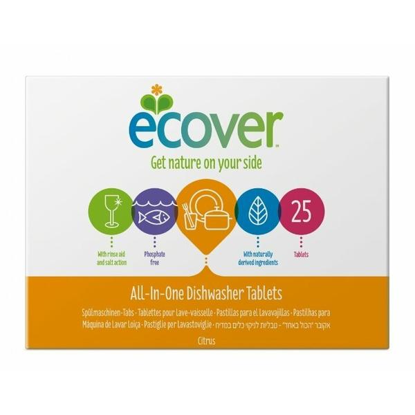 Ecover 3 в 1 таблетки для посудомоечной машины