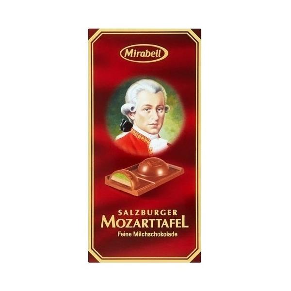 Шоколад Mirabell молочный с пралине и марципаном Mozart