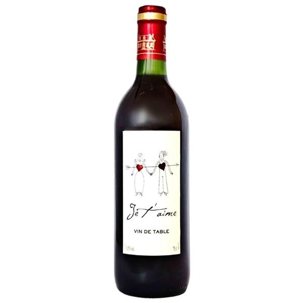Вино Uccoar Je T'aime красное полусладкое 0.75 л