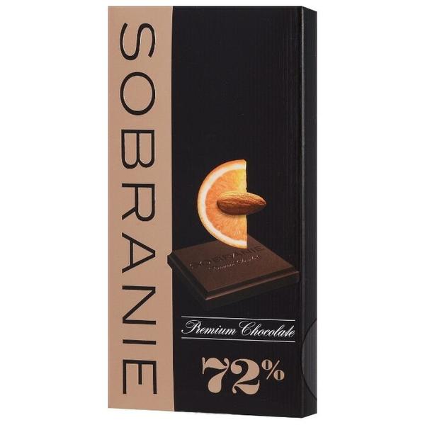 Шоколад SOBRANIE горький с апельсином и орехами 72% какао