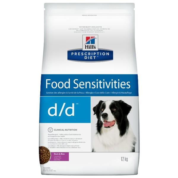 Корм для собак Hill's Prescription Diet при аллергии, утка с рисом