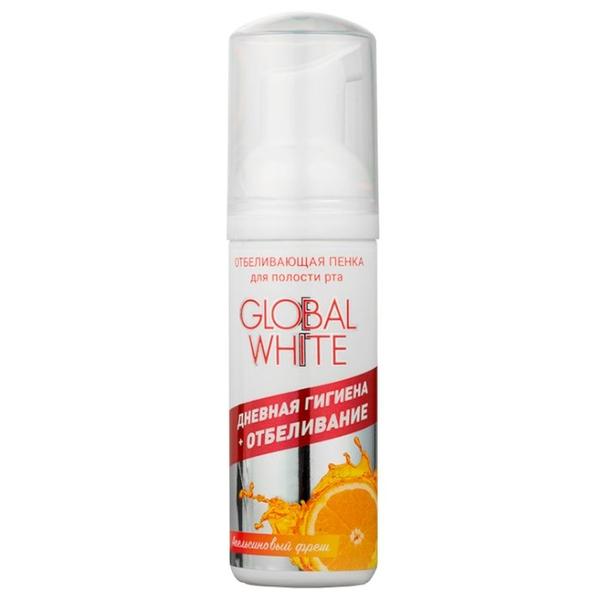 Пенка для зубов Global White Отбеливающая Апельсиновый фрэш