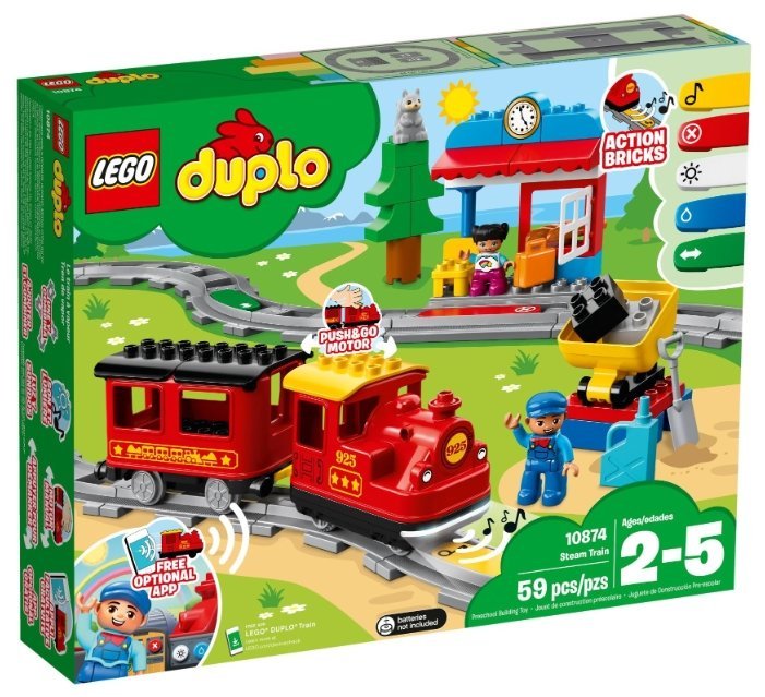 LEGO Duplo 10874 Поезд на паровой тяге