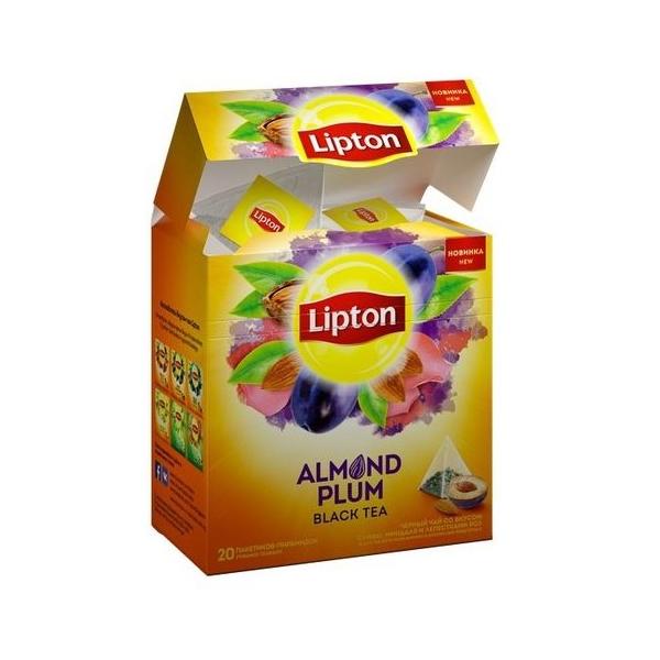 Чай черный Lipton Almond Plum в пирамидках