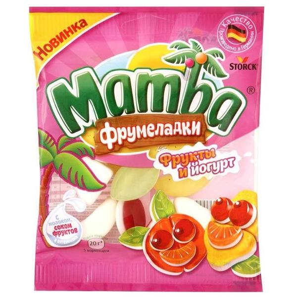 Мармелад Mamba Фрумеладки Фрукты и йогурт 72 г