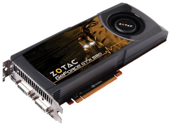 ZOTAC GeForce GTX 580 772Mhz PCI-E 2.0 3072Mb 4008Mhz 384 bit 2xDVI Mini-HDMI HDCP
