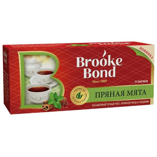 Чай черный Brooke Bond Пряная мята в пакетиках