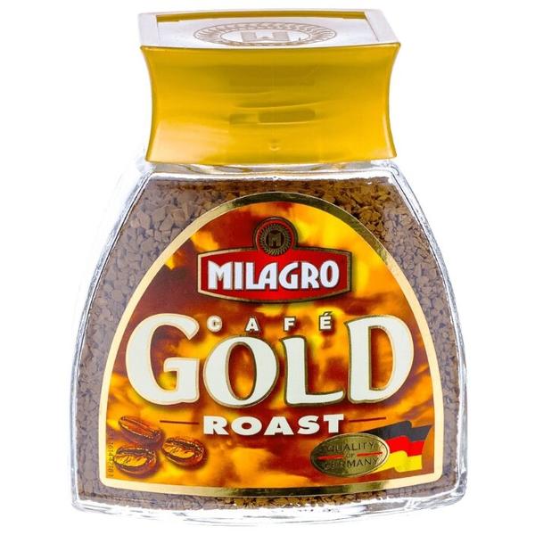 Кофе растворимый Milagro Gold Roast сублимированный, стеклянная банка