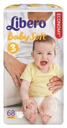 Libero подгузники Baby Soft 3 (4-9 кг) 68 шт.