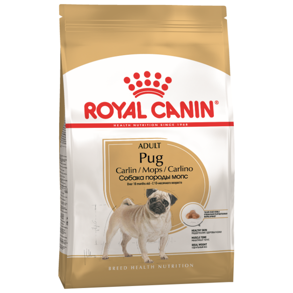 Корм для собак Royal Canin Мопс для здоровья кожи и шерсти