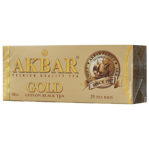 Чай черный Akbar Gold в пакетиках
