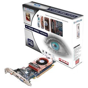 Sapphire Radeon X1600 Pro 500Mhz PCI-E 256Mb 800Mhz 128 bit TV HDMI HDCP