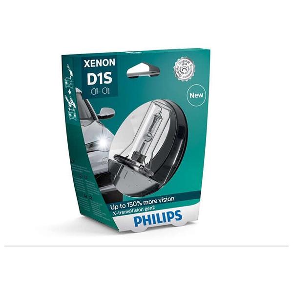 Лампа автомобильная ксеноновая Philips X-tremeVision +150 85415XV2S1 D1S 85V 35W 1 шт.