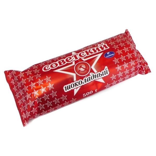 Мороженое Славица Советский пломбир шоколадный, 500 г