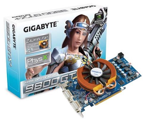 GIGABYTE GeForce 9800 GTX+ 738Mhz PCI-E 2.0 1024Mb 2200Mhz 256 bit 2xDVI TV HDCP YPrPb