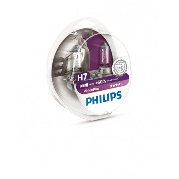 Лампа автомобильная галогенная Philips Vision Plus 12972VPS2 H7 55W 2 шт.