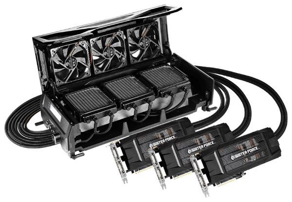 GIGABYTE GeForce GTX 980 1228Mhz PCI-E 3.0 4096Mb 7000Mhz 256 bit 2xDVI HDMI HDCP Water Cooling