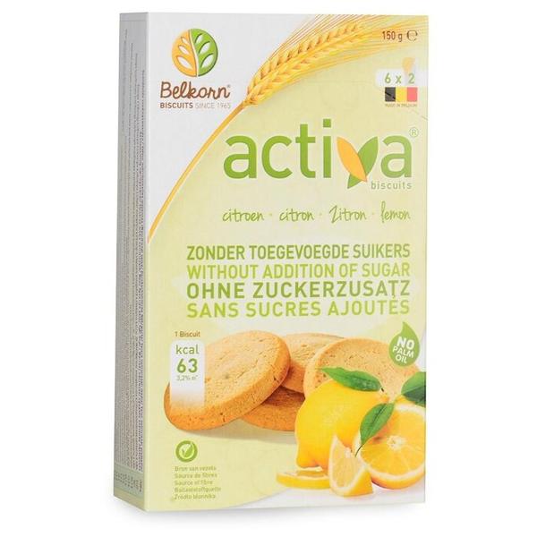 Печенье Activa лимонное без сахара, 150 г