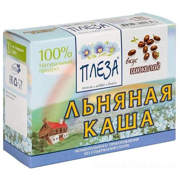 ПЛЕЗА Каша льняная вкус Шоколад (коробка), 200 г