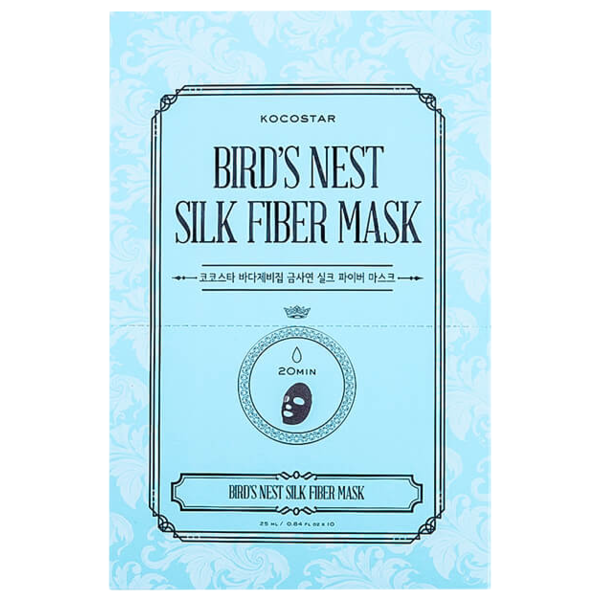 Kocostar Bird's Nest Silk Fiber Mask Дерматропная маска для лица с экстрактом секреции ласточкиного гнезда