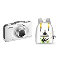 Nikon Coolpix S31+рюкзак (белый)