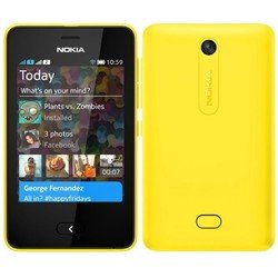 Nokia Asha 502 Dual SIM + бесплатно 7Гб в Dropbox (желтый)