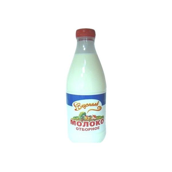 Молоко Вкусняев пастеризованное 3.4%, 0.93 л