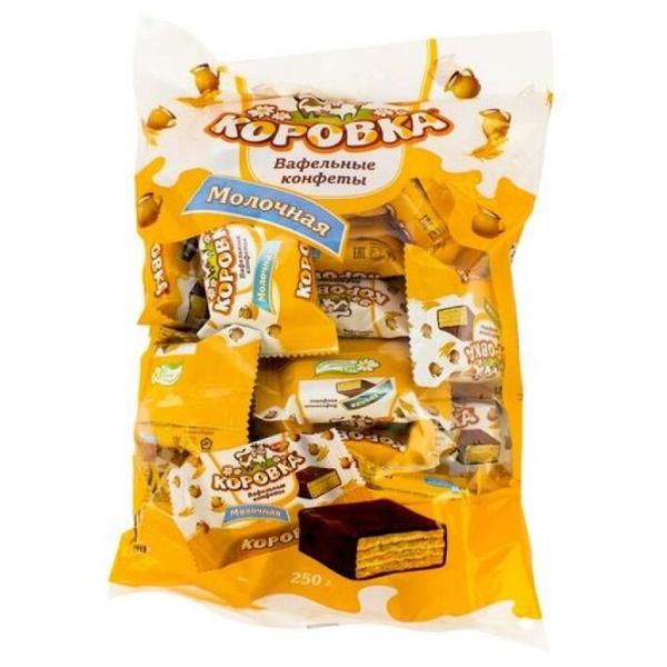 Конфеты Коровка молочная вафельные, пакет