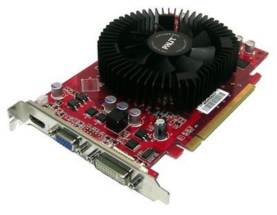 Palit GeForce 9600 GSO 650Mhz PCI-E 2.0 512Mb 1800Mhz 128 bit DVI HDMI HDCP
