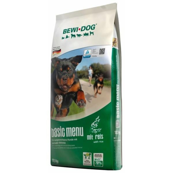Корм для собак Bewi Dog Basic Menu with Rice для собак с нормальным уровнем активности. Хлопья для заваривания