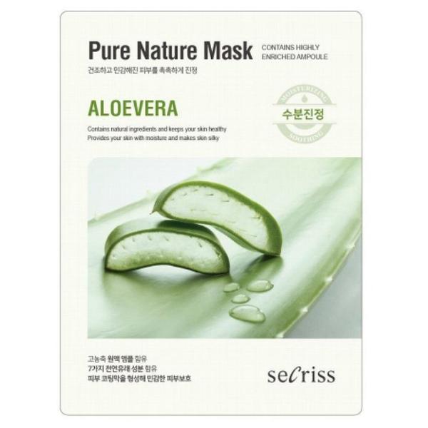 Secriss маска тканевая Pure Nature Mask Pack Aloevera укрепляющая с экстрактом алоэ вера