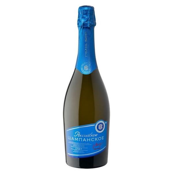 Шампанское Кубань-Вино Российское белое брют 0,75 л