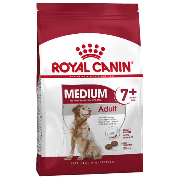 Корм для пожилых собак Royal Canin для здоровья кожи и шерсти (для средних пород)