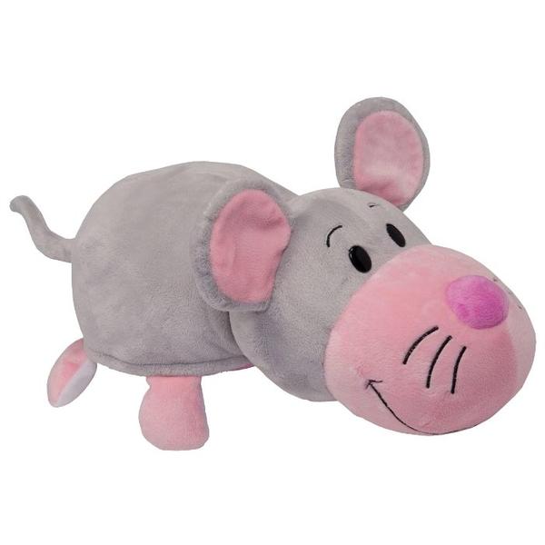 Мягкая игрушка 1 TOY Вывернушка Розовый кот-Мышь серая 15 см